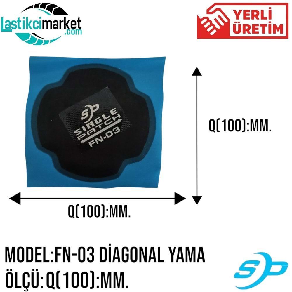 Diagonal Fn 3 No Yerli Yama Paket İçi Adet (10)