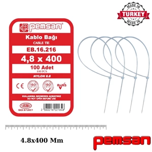 Tel Kelepce 4.8x400 Pemsan Beyaz