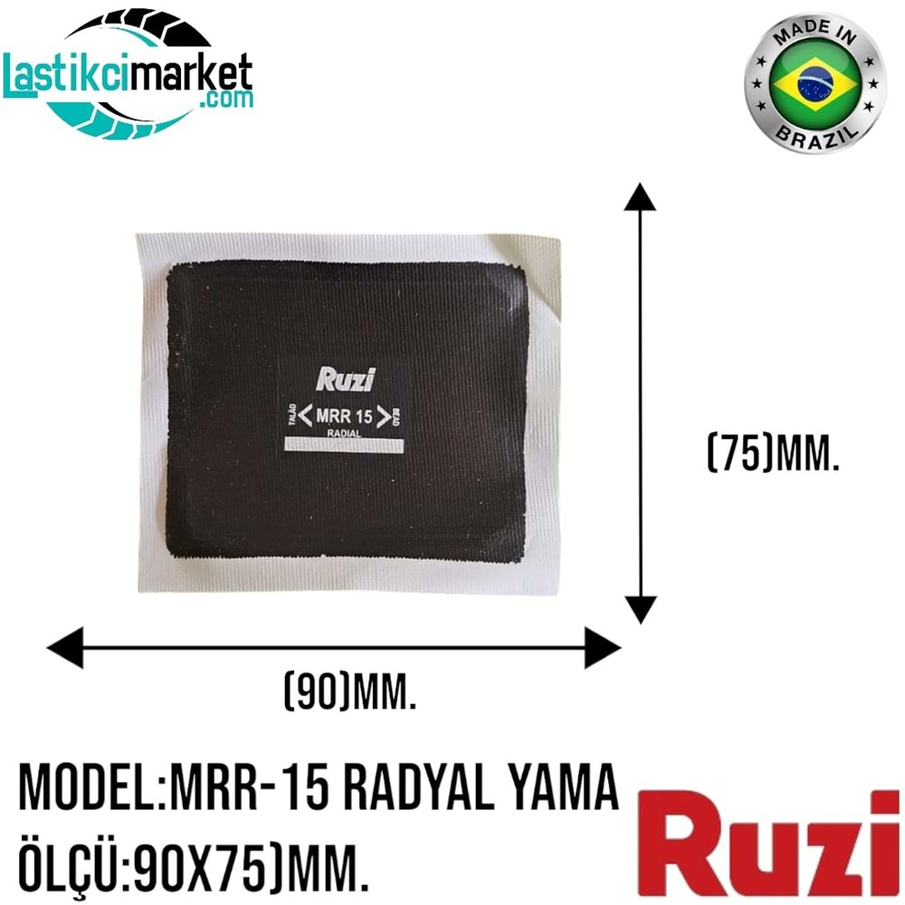 Mrr 15 Ruzi Radyal Yama (90x75)Mm. Paket İçi Adet (20)