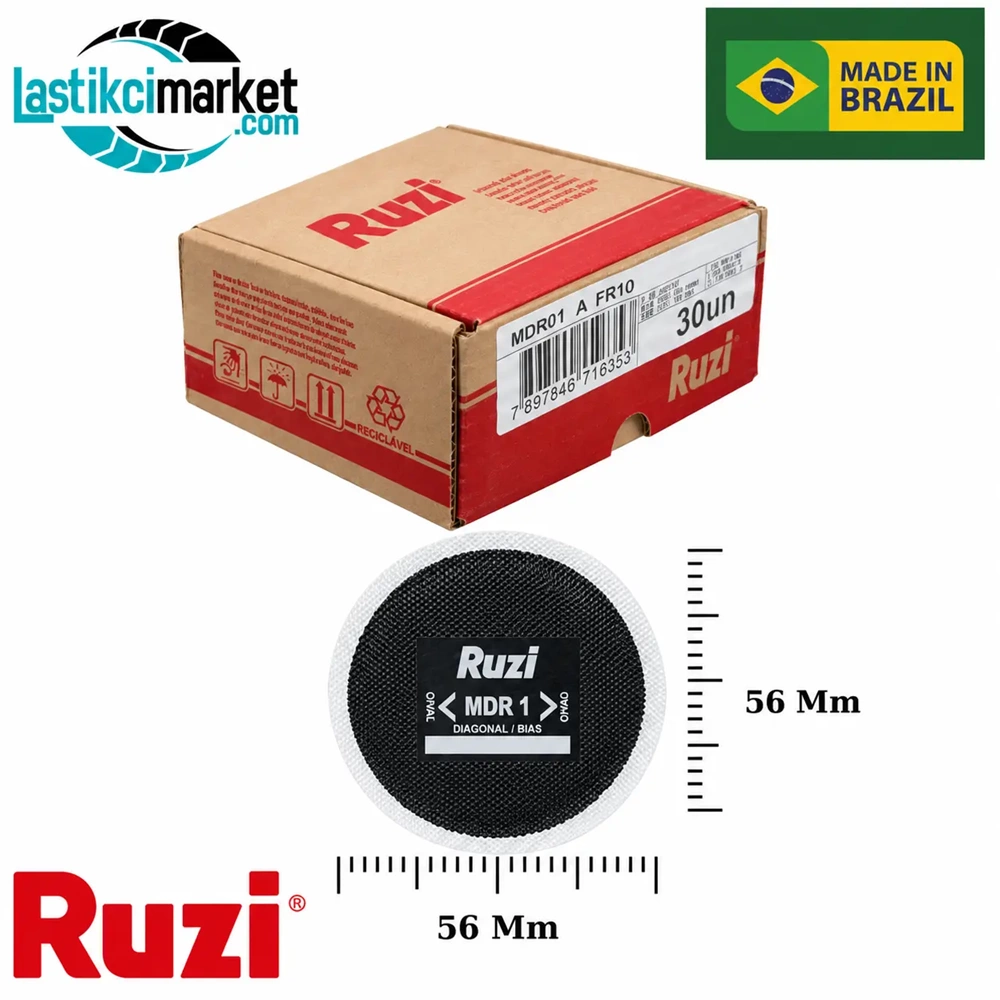 Mdr 01 Ruzi Diagonal Yama Q(56)Mm. Paket İçi Adet (30)