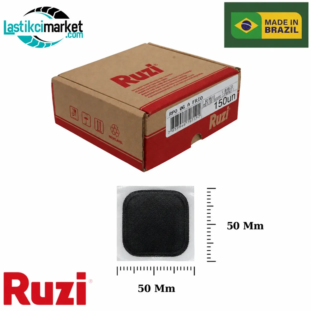 Rpd 6 Ruzi Kare Çivi Deliği Yaması (50x50)Mm. Paket İçi Adet (150)