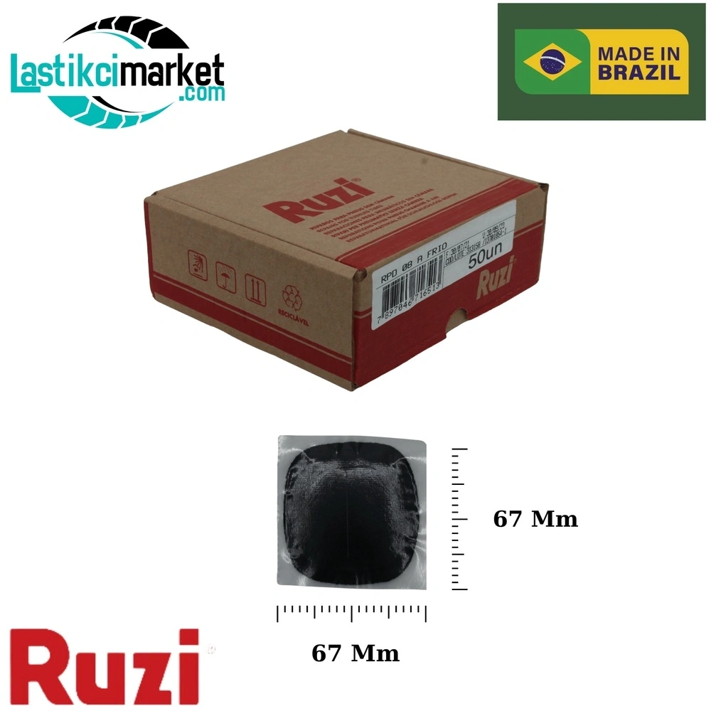 Rpd 8 Ruzi Çivi Deliği Yaması (67x67)Mm. Paket İçi Adet (50)