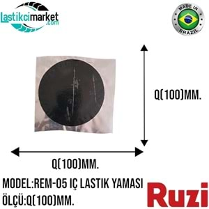 Rem 05 Ruzi İç Lastik Yaması Q(100)Mm. Paket İçi Adet (25)