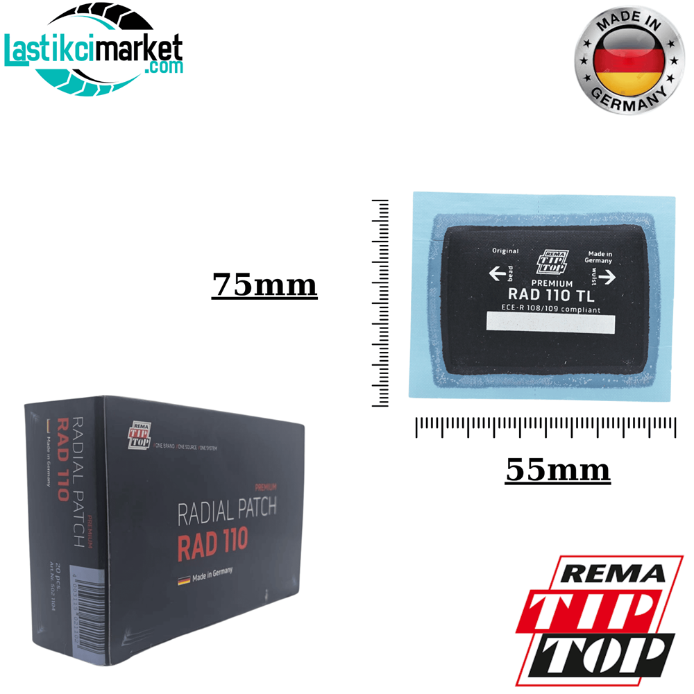 Rema Rad 110 Radyal Yama (75x55)Mm. Paket İçi Miktar (20)