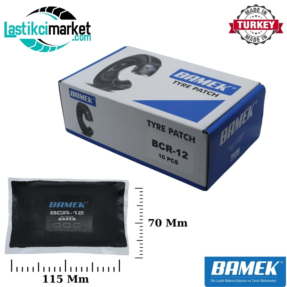 Bcr 12 Bamek Radyal Yama (115X70)Mm. Kutu İçi Adet (10)