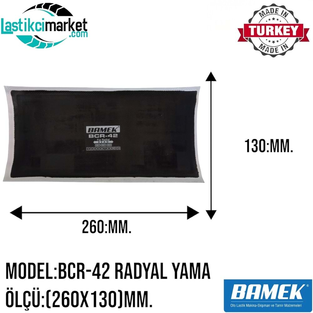 Bcr 42 Bamek Yama (260X130)Mm. Kutu İçi Adet (10)