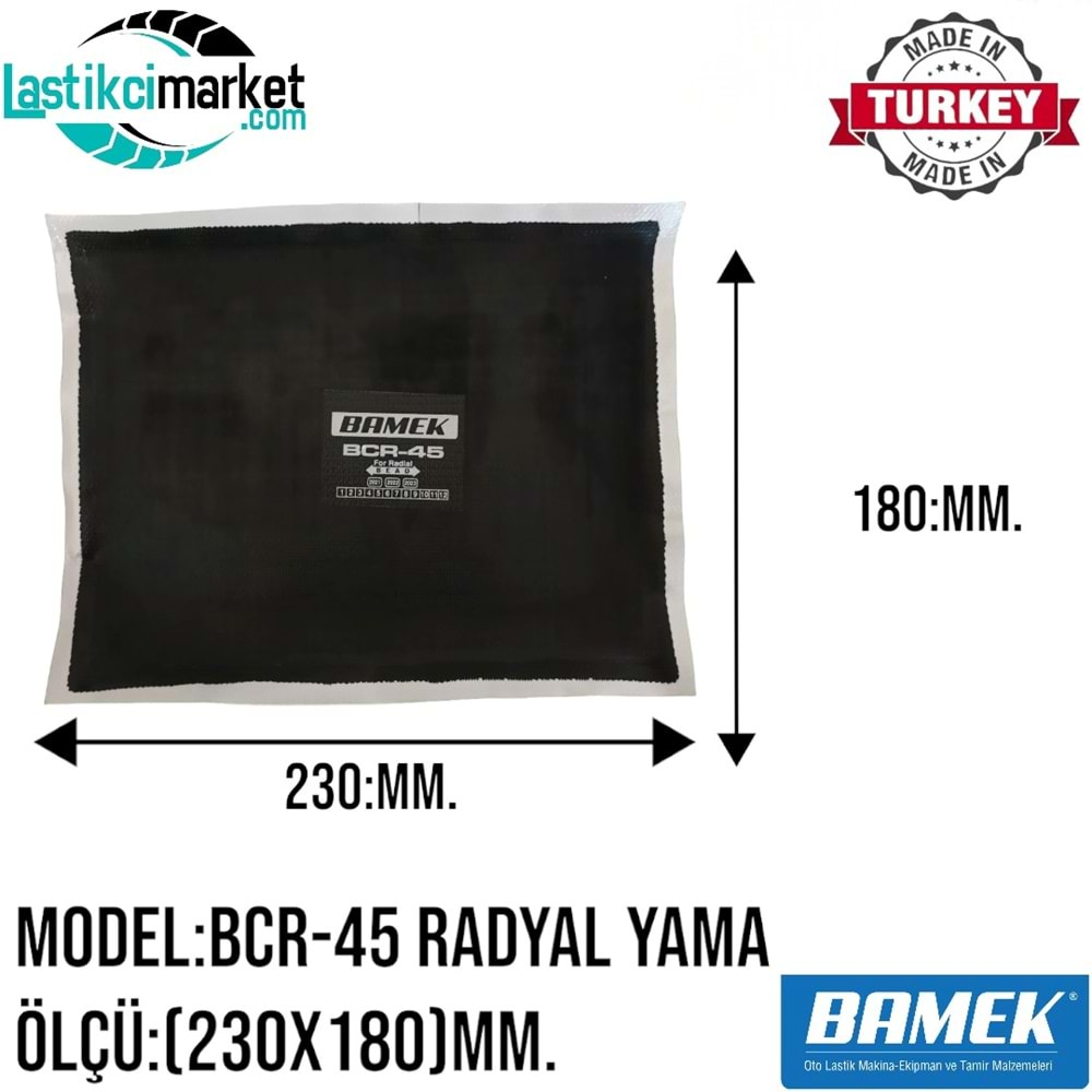 Bcr 45 Bamek Yama (230X180)Mm. Kutu İçi Adet (10)