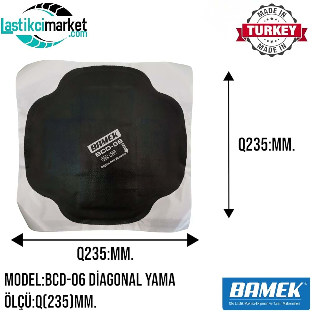 Bcd 6 Bamek Yama Diagonal Q(235)Mm. Kutu İçi Adet (10)