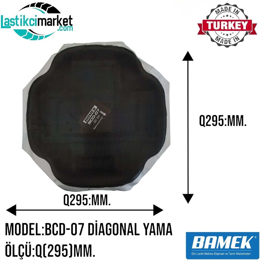 Bcd 7 Bamek Yama Diagonal Q(295)Mm. Kutu İçi Adet (10)