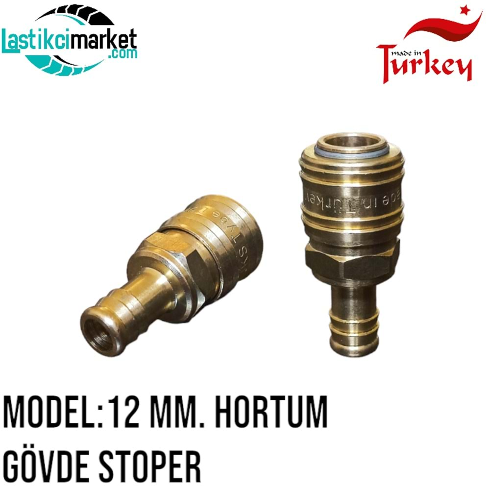 12 Mm. Hortum Gövde Stoper