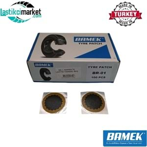 Br 1 Bamek İç Lastik Yaması Q(40)Mm. Kutu İçi Adet (100)