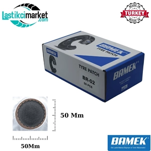 Br 2 Bamek İç Lastik Yaması Q(50)Mm. Kutu İçi Adet (50)