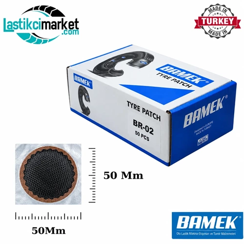 Br 2 Bamek İç Lastik Yaması Q(50)Mm. Kutu İçi Adet (50)