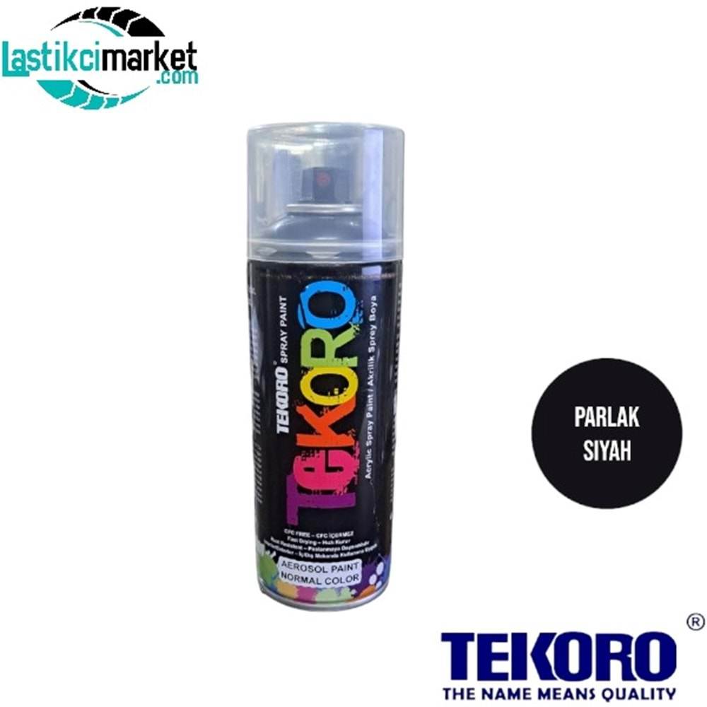 Tekoro Parlak Siyah 9005 (400)Ml Jant Boyası