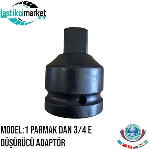 1 Parmak Dan 3/4 E Düşürücü Adaptör