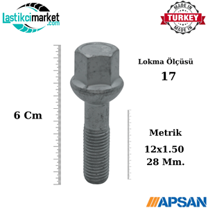 Mercedes Bijon M 12X1.50 Uzun