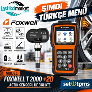 Foxwell T-2000 Lastik Basınç Sensör Paketi 1 Cihaz 20 Sensör