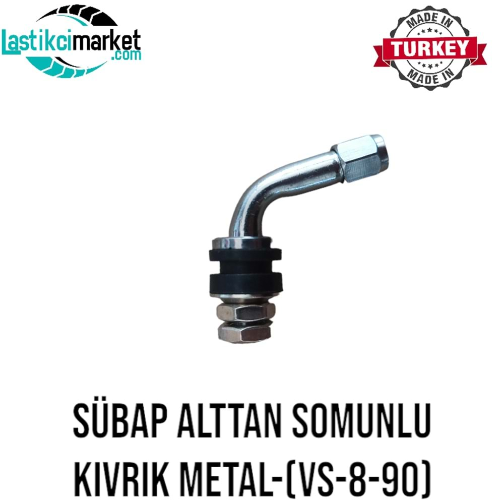 Sübap Alttan Somunlu Kıvrık Metal-(VS-8-90)