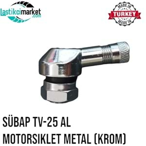 Sübap TV-25 AL Motorsiklet Metal (Krom)