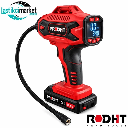 Dht Şarjlı Dijital Ve Çakmak Girişli Lastik Şişirme Makinesi