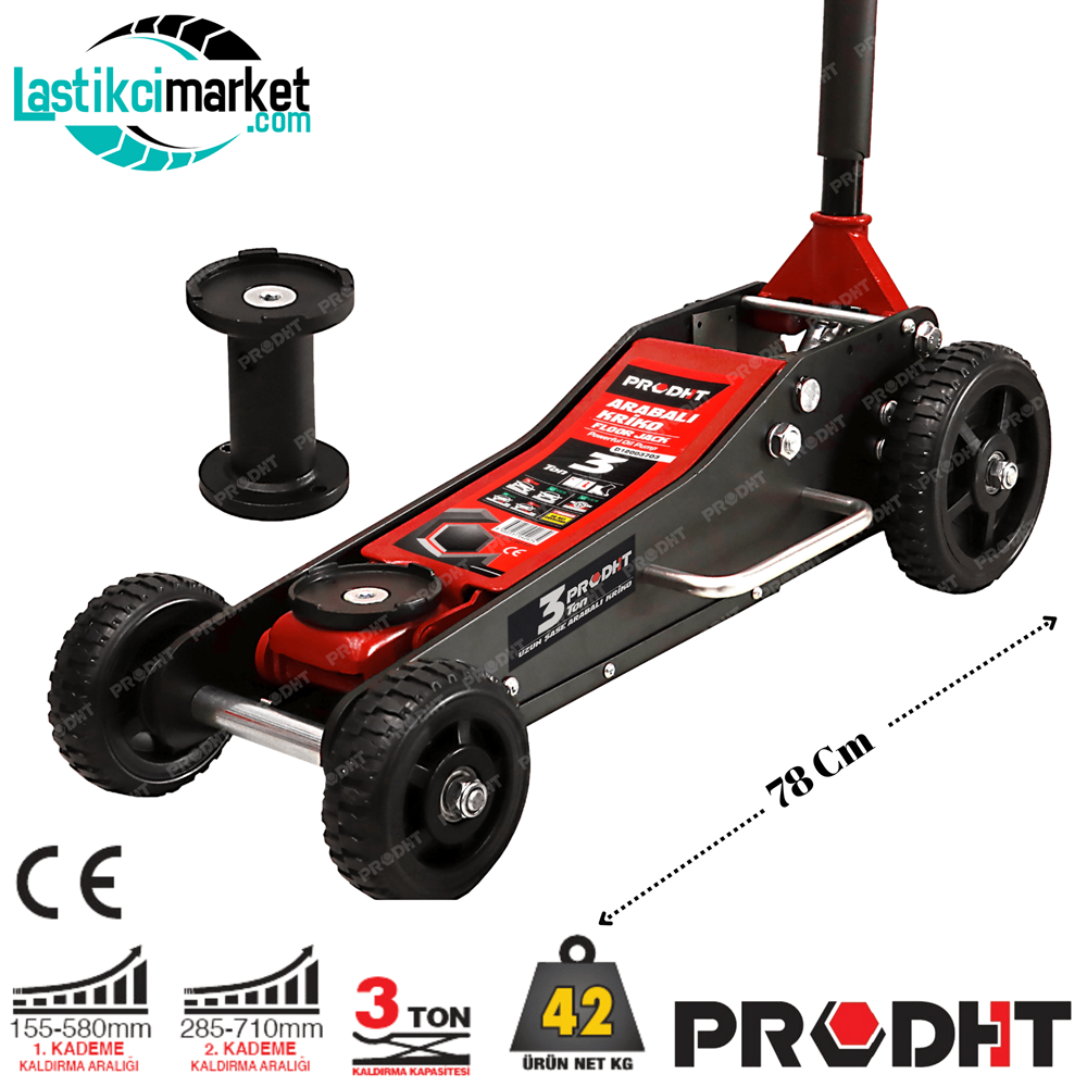 3 Ton Off-Road Düşük Profil Kriko