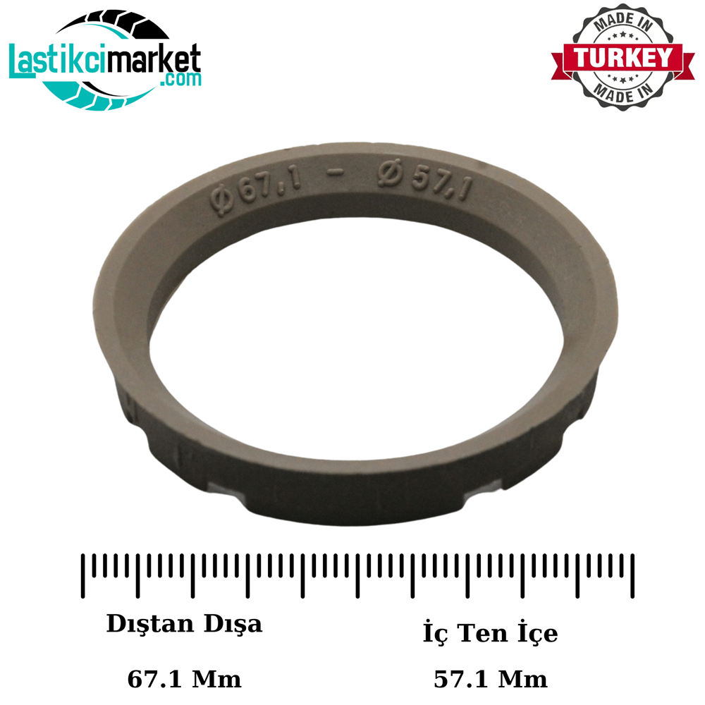 67.1-57.1 Mm Jant Sabitleme Yüzük (Bilezik)