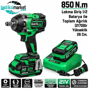 Haispro 1/2 Şarjlı Bijon Sökme 850(Nm.)