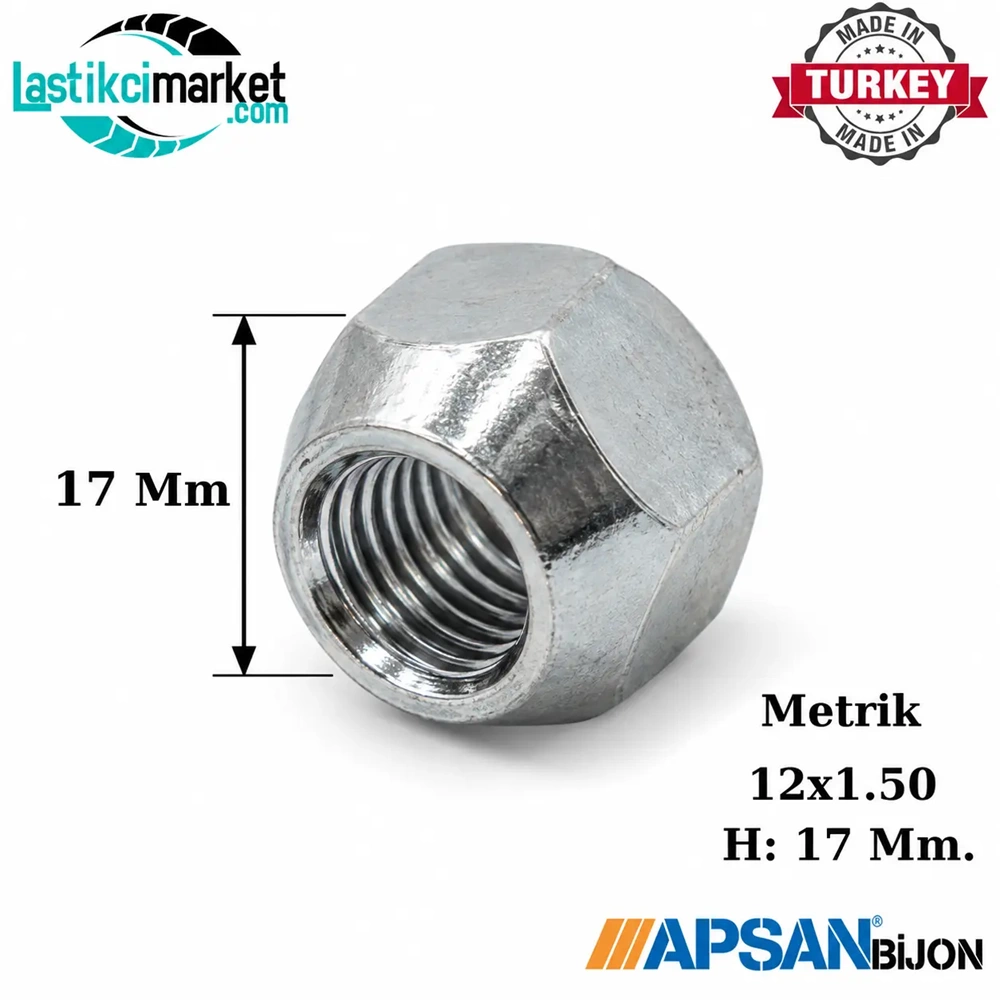 M12x1.50 21 A.A Toyota Hyundai Açık Somun