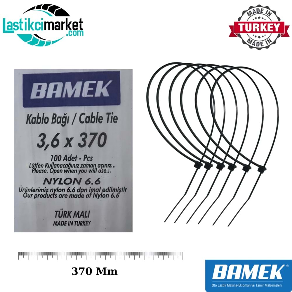 Tel Kelepce 3.6x370 Bamek Siyah