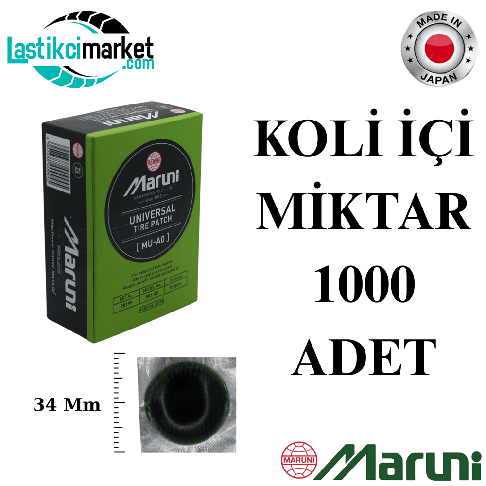 Mu A0 Maruni Çivi Deliği Yaması Koli İçi Adet (1000)