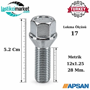 M 12x1.25 28 Mm 17 AA Bijon