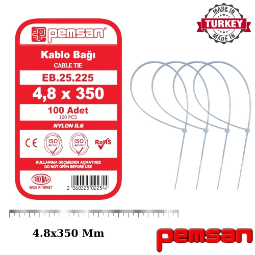 Tel Kepçe 4.8x350 Pemsan Beyaz