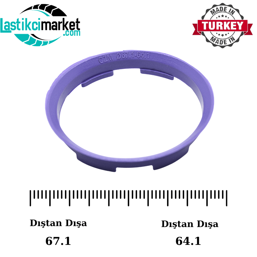 67.1-64.1 Mm Jant Sabitleme Yüzük (Bilezik)