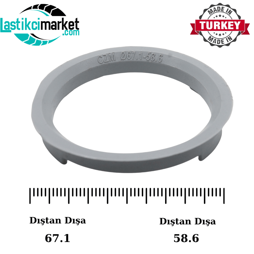 67.1-58.6 Mm Jant Sabitleme Yüzük (Bilezik)