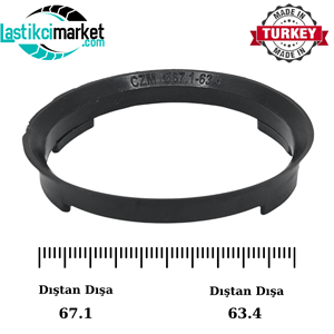 67.1-63.4 Mm Jant Sabitleme Yüzük (Bilezik)
