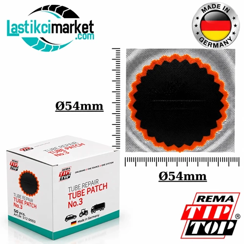 Rema No 3 İç Lastik Yaması (54)Mm. Paket İçi Miktar (30)